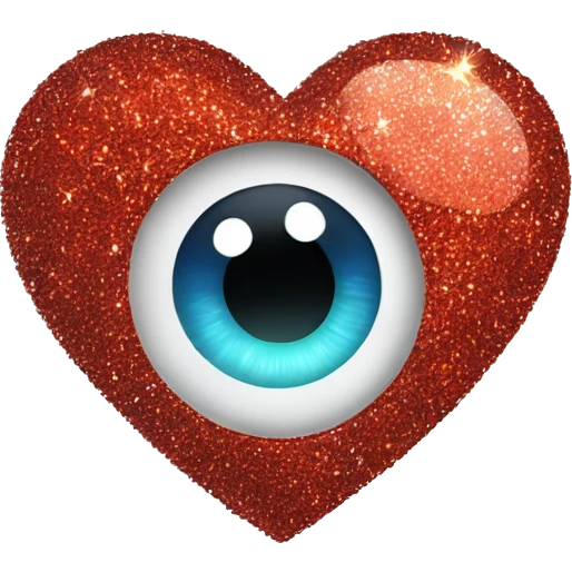 Herz mit Glitzer  emoji