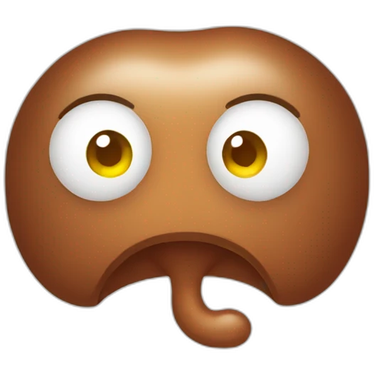 Kidney cartoon emoji
