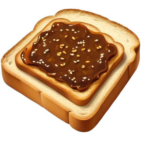 slice of bread with a spread of vegemite emoji