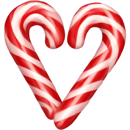 Candy cane heart  emoji