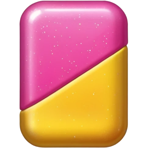 glitter pink and yellow candy emoji
