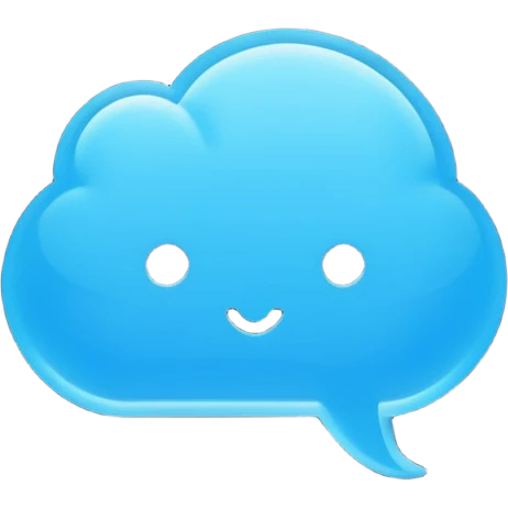 Minimalistic flat vector icon, iOS style, thin black contour on white background. Chat bubble with small AI brain symbol inside. Clean, no text, no shadows emoji