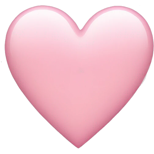 light pink heart emoji