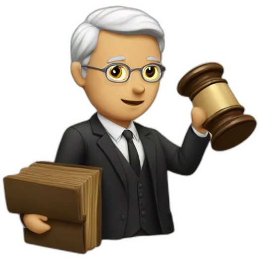 lawyer with constitution emoji