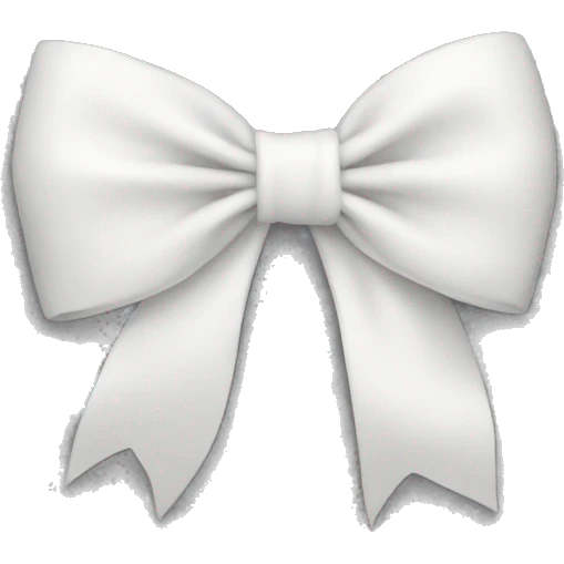 white bow emoji