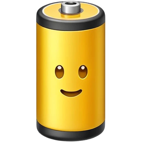 yellow battery emoji