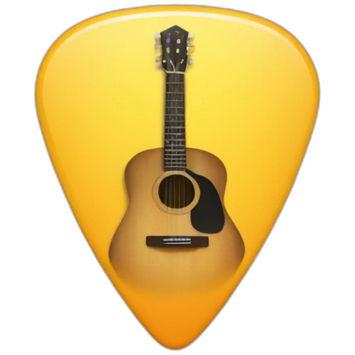 Guitar pick emoji