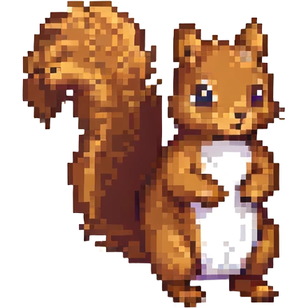 A squirrel emoji