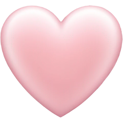 Light pink heart emoji