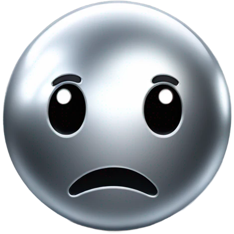 shiny metal ball that has the smooth, reflective surface of steel, with Kirby-style eyes—those simple, oval, black eyes with a white highlight, giving it a cute and expressive look. Now, this metal ball has four car wheels attached to it emoji
