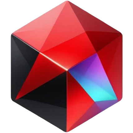 Black-Red-Iridescent-Decoration emoji