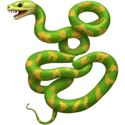 snake with human legs emoji