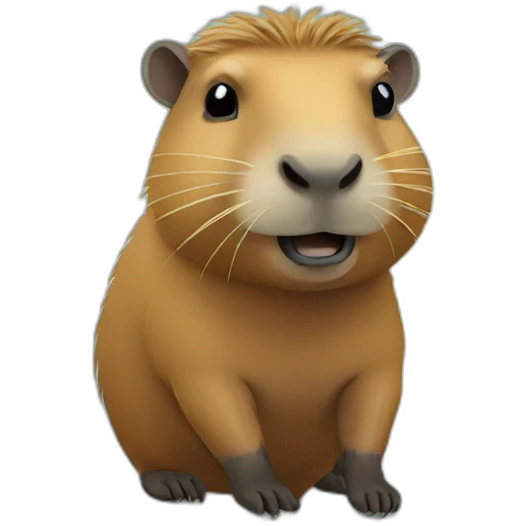 Cool capybara emoji
