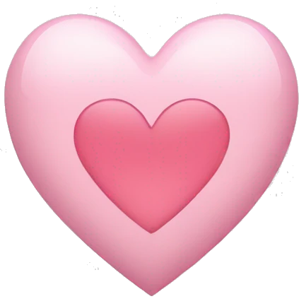 Light pink heart emoji