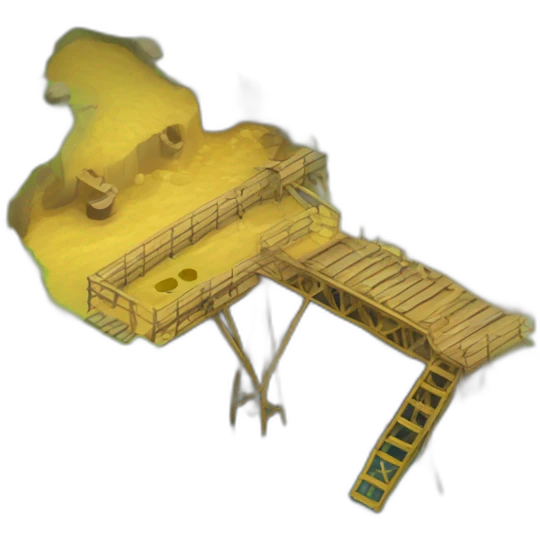 isometric river gold mineshaft emoji