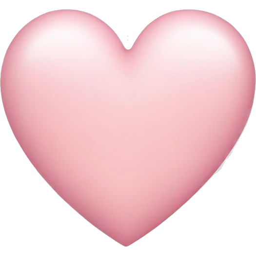 Light pink heart emoji