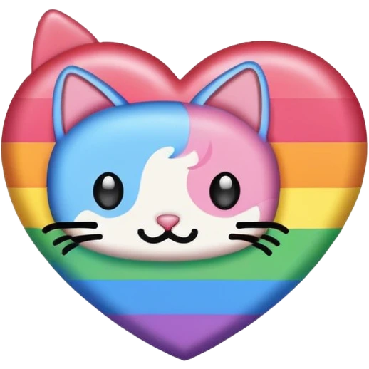heart nyan cat emoji
