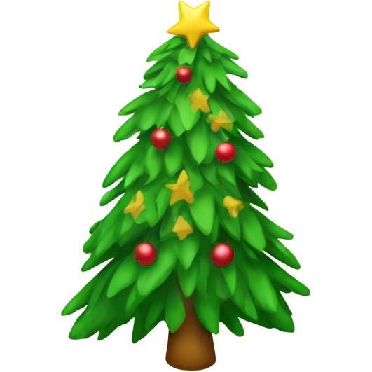 Hawaiian Christmas tree emoji