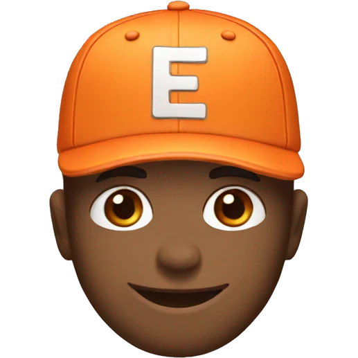 1 orange cap emoji