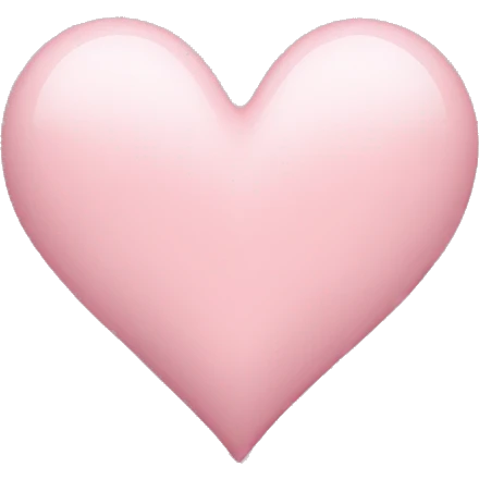 Very light pink heart emoji