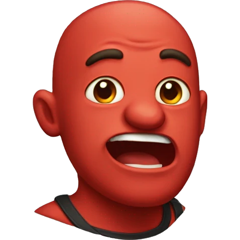 red cabbafe emoji