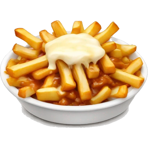 poutine qui mange une poutine emoji