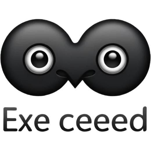 the word exceed, with all letters visible and in correct order emoji