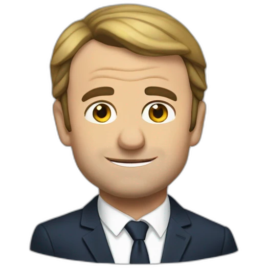 Macron qui rigole  emoji