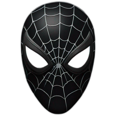Spider-man venom black mask emoji