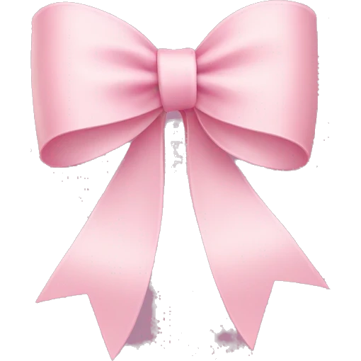 light pink ribbon bow emoji