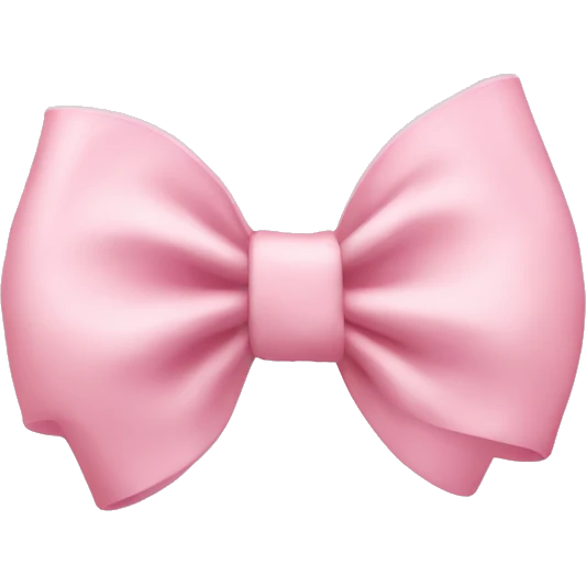 light pink bow emoji