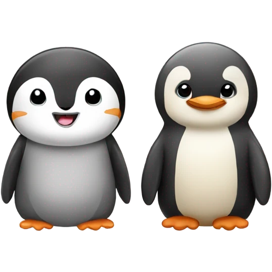 penguin and otter emoji