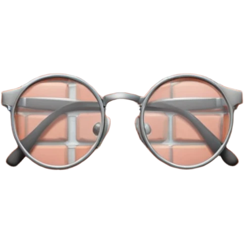 Wall of brick with glasses on it emoji