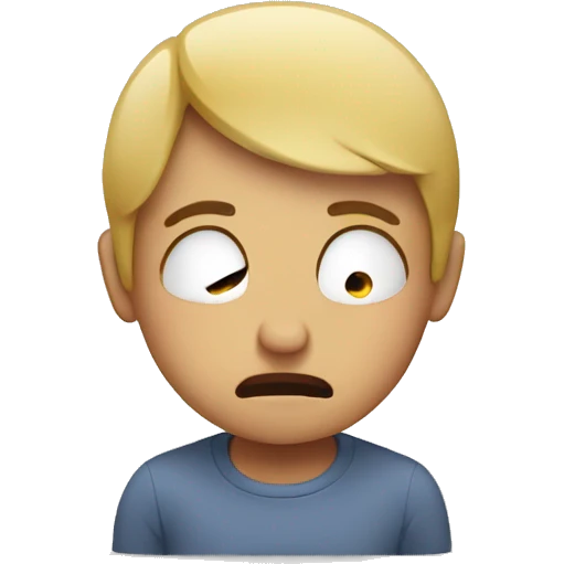 Stressed emoji