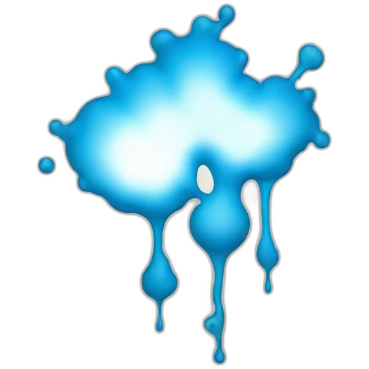 cerulean ink blot emoji