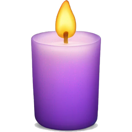 A glass candle  emoji
