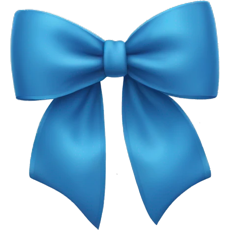 Blue bow  emoji
