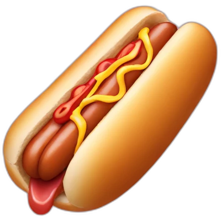 hot dog eats hot dog emoji