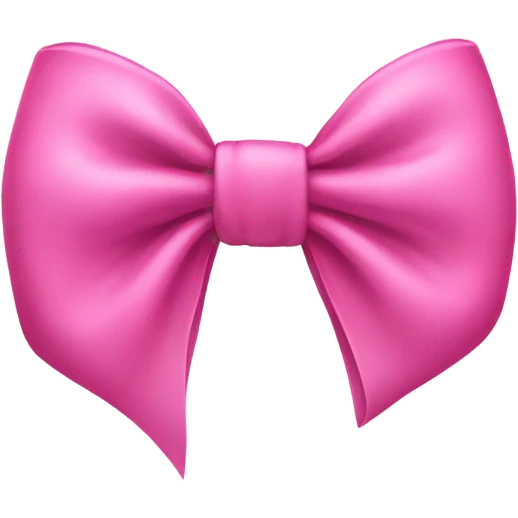 pink bow emoji