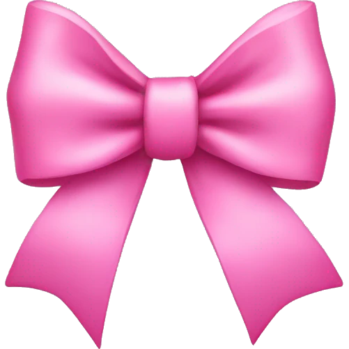 Pink bow emoji