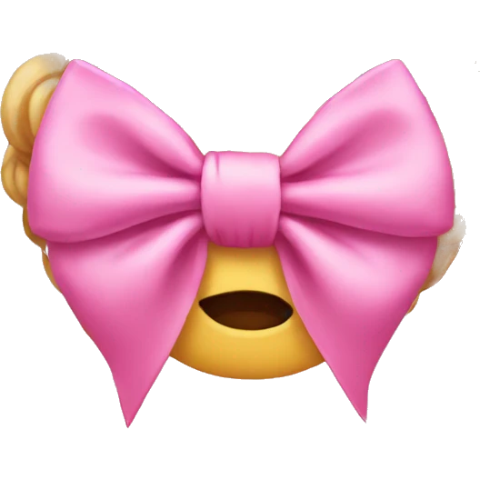 Pink bow  emoji