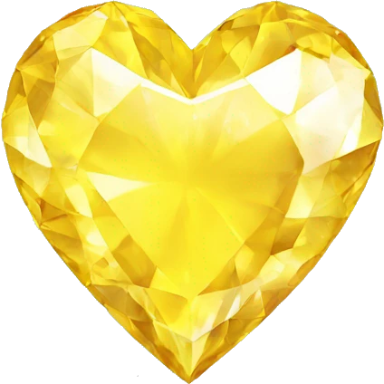 yellow crystal heart emoji