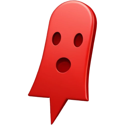 exclamation mark full red no face emoji