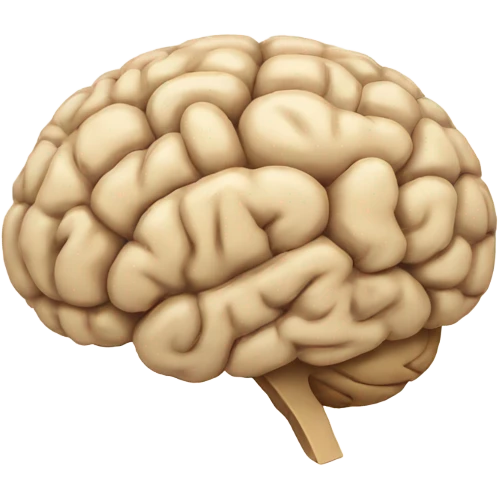 Beige brain  emoji