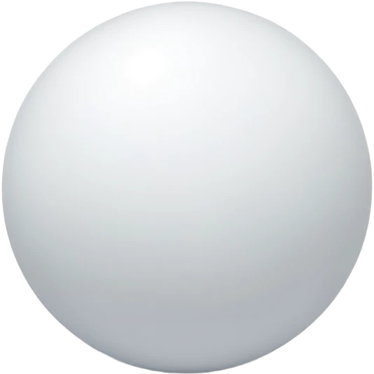 3d white sphere emoji