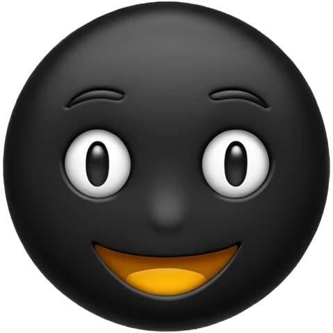erstelle ein emoji was komplett dunkel ist  emoji