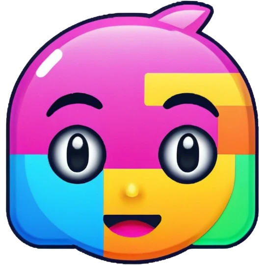 Glitter glitch error emoji