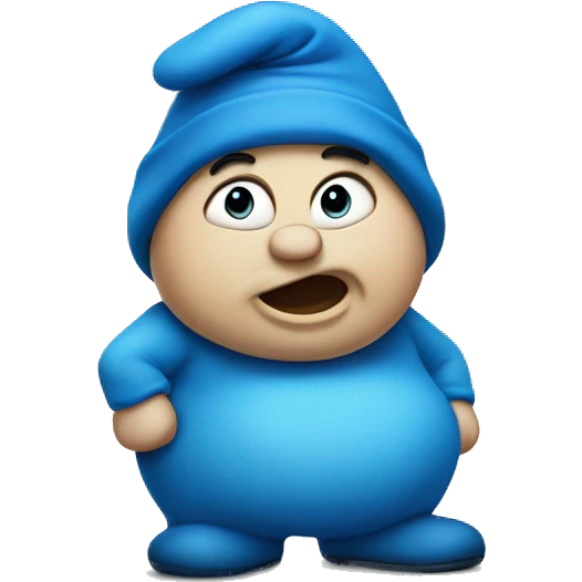 Chubby Smurf emoji