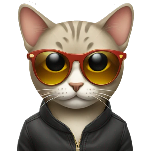 Cat with sunglasses emoji