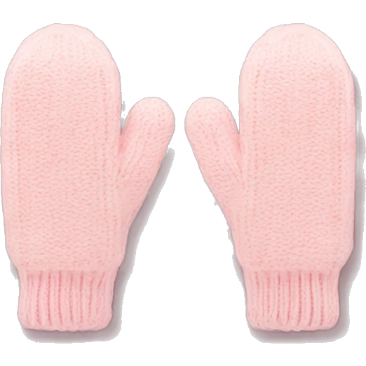 baby pink mittens cozy emoji